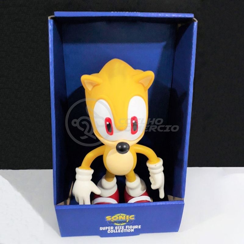 Boneco Action Figure Super Sonic 23cm Sonic - WebContinental