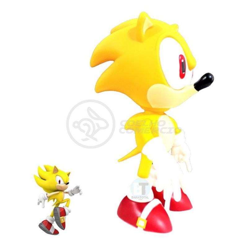 Boneco Action Figure Super Sonic 23cm Sonic - WebContinental