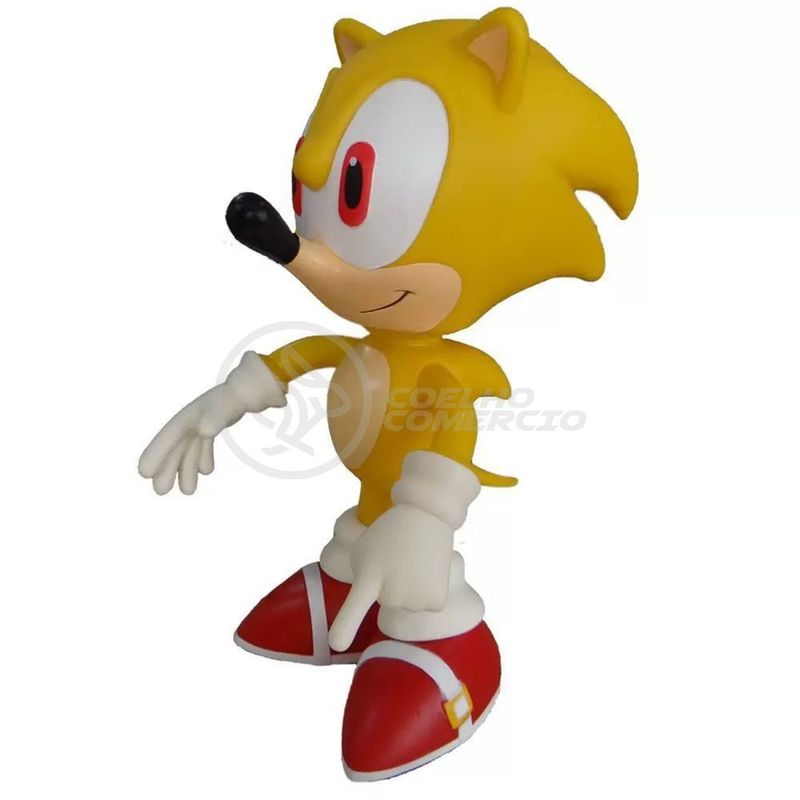 Boneco Action Figure Super Sonic 23cm Sonic - WebContinental