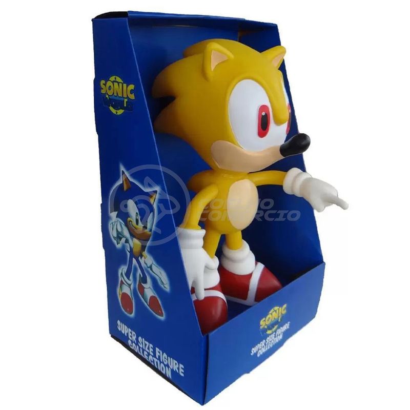 Boneco Action Figure Super Sonic 23cm Sonic - WebContinental