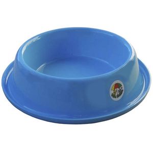 Tigela Pet Ração água Alumínio Vida Mansa Azul Bebê 1,5l