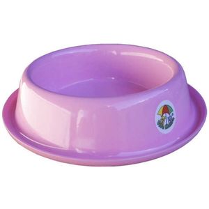 Tigela Pet Ração água Alumínio Vida Mansa Rosa 200ml
