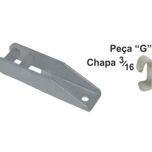 Dobradiça Para Tampa De Carreta Em Aço Pequena