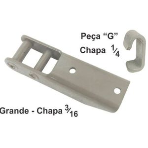 Dobradiça Para Tampa De Carreta Em Aço Grande