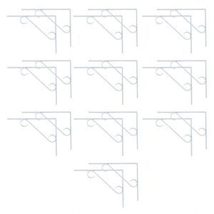 Kit 20 Cantoneira Branca Suporte Prateleira Em S 25X40Cm