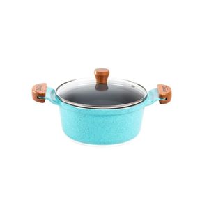 Caçarola Azul Turquesa Antiaderente Cerâmica Javali Am 26Cm
