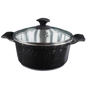 Caçarola Preto Liso Alumínio Fundido Usinado Javali Aa 22Cm