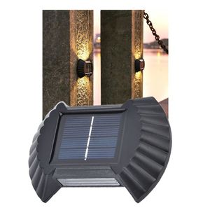 Luminaria Solar Led Parede Arandela Balizador Agua Spot Luz