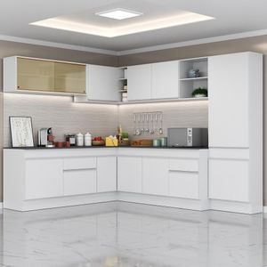 Armário De Cozinha Completa De Canto Mp2100.891 Branco