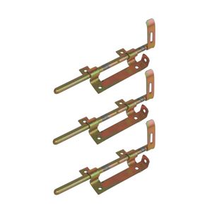 Kit 3 Trinco Ferrolho Portão Porteira De Aço Bicromado 260Mm