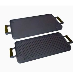 Bifeteira Dupla Face Ferro Alça Silicone Preta 26X48 Cm