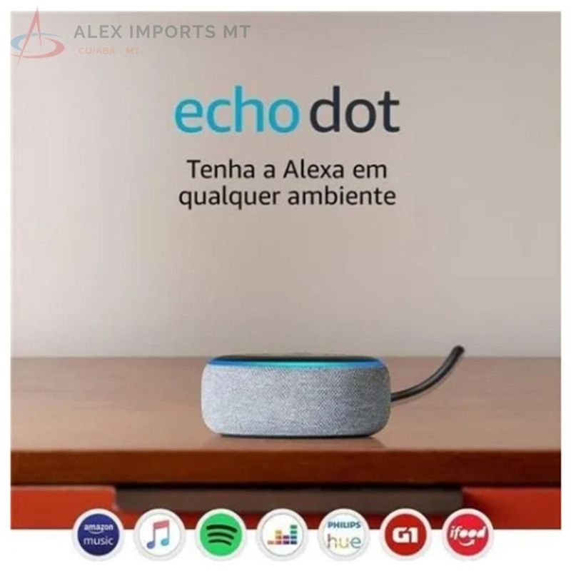 Smart Speaker  Echo 4ª Geração com Hub de Casa Inteligente e