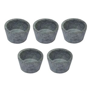 Kit 5 Mini Molheira Tigela Molho Petisco Em Pedra Sabão 50Ml