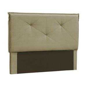 Cabeceira Para Cama Box Vic Solteiro 90Cm Bege