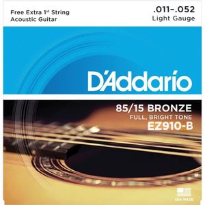 Encordoamento De Aco Para Violao Ez910-B 6 Cordas Light
