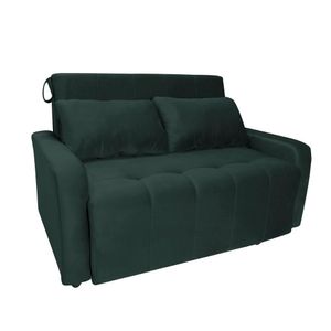 Sofá Cama Para Sala De Estar Amora New Suede - Petróleo Petroleo