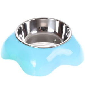 Comedouro Tigela Aço Color 16,5x4,2cm 150ml Azul