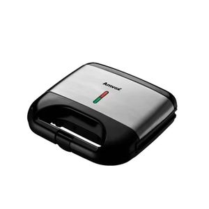 Sanduicheira E Grill Antiaderente Ams 500 220v Amvox Preto/inox Preto/prata