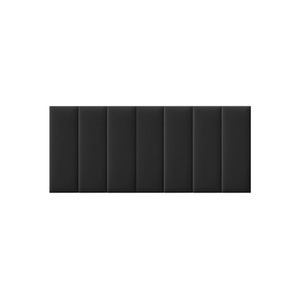 Cabeceira Casal Box Estofada Para Colchão 138X188Cm Rony 140Cm Veludo Preto - Cor: Preto