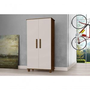 Armário Organizador 2 Portas Berlim Malbec / Off White - Luapa