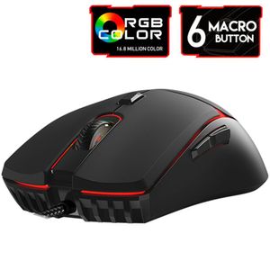 Mouse Gamer Jogo Macro Crypto Vx7 Fantech 8000dpi 6 Botões