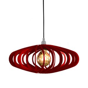 Luminária Teto Lustre Pendente Balcão Cozinha Sala Egito Cor:vermelho