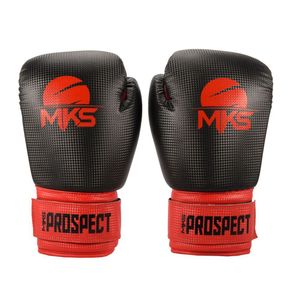 Luva de Boxe Muay Thai New Prospect Black & Red 10 Oz