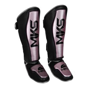 Caneleira de Muay Thai Kickboxing Mks Energy V2 Black Pink P