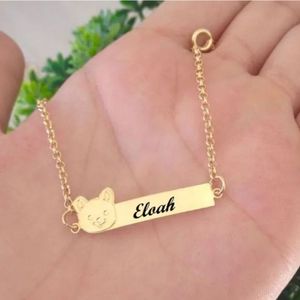 Pulseira Infantil Chapinha Com Ursinho Em Banho De Ouro