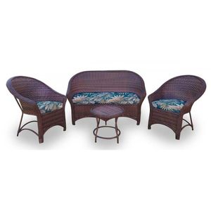 Conjunto De 1 Sofá + 2 Poltronas + 1 Mesa Centro Palmares