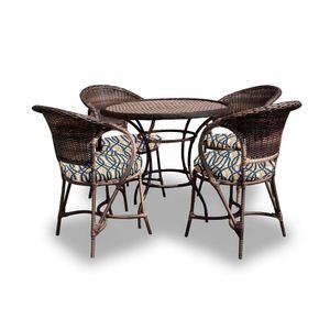 Conjunto De Mesa 4 Poltronas + 1 Mesa Corda Naútica