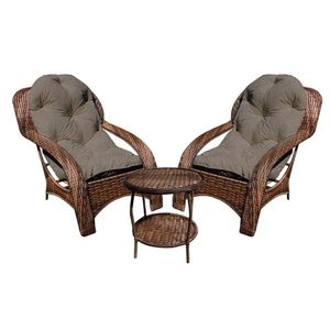 Conjunto De 2 Poltronas + Mesa De Centro Fendi