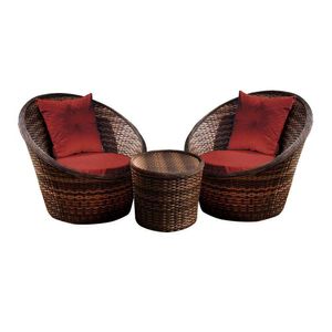 Conjunto De Poltronas Bola 2 Poltronas + 1 Mesa Centro