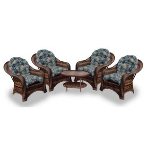 Conjunto De Poltronas 4 Poltronas + 1 Mesa Centro Palmares