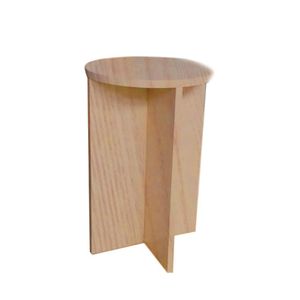Banco Tampo Redondo 65 Cm Madeirado Em Mdf