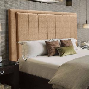 Cabeceira Opala Cama Box Queen 160Cm Linho Bege