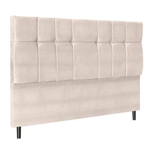 Cabeceira Paris Para Cama Box Solteiro 94 Cm Suede Bege