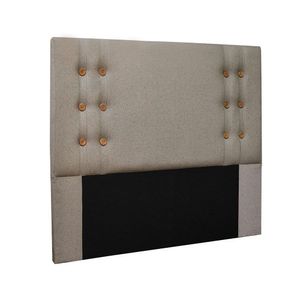 Cabeceira Genova Cama Box Casal 140Cm Linho Rustico Areia
