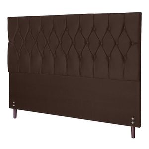 Cabeceira Madri Para Cama Box Solteiro 94 Cm Suede Marrom