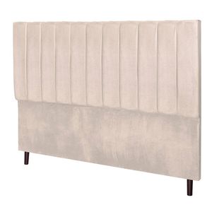 Cabeceira Leblon Para Cama Box Solteiro 94 Cm Suede Bege