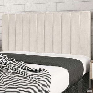 Cabeceira Leblon Para Cama Box Casal 144 Cm Suede Bege