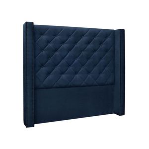 Cabeceira King 195 Cm Vicenza Suede Azul Marinho