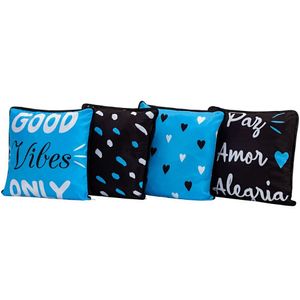 4 Almofadas Cheias Good Vibes 45cmx45cm
