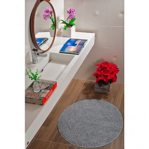 Tapete Sala Quarto Banheiro Redondo Antiderrapante 75cm