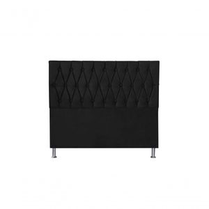 Cabeceira Paris 1,95 Cm Cama Box King Size Suede Preto