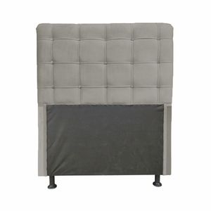 Cabeceira Dama 1,40 Cm Cama Box Casal Suede Cinza