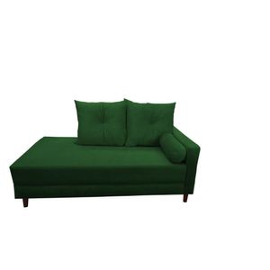Divã Recamier Berlim 1,60 Cm Lado Direito Suede Verde