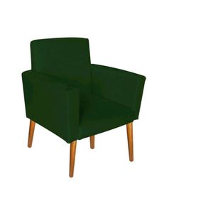 Poltrona Decorativa Nina Sala E Escritório Suede Verde