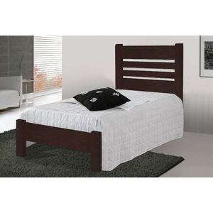 Cama Solteirão Moscou De Madeira Angelim Tabaco