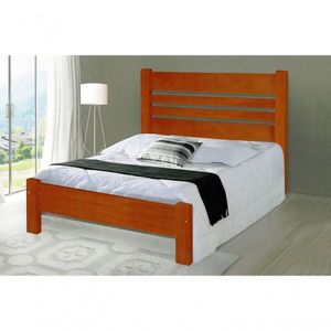 Cama Super King Size Moscou De Madeira Angelim Mel